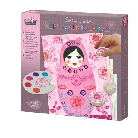 Матрьошки, Картички с печати, Творчески комплект