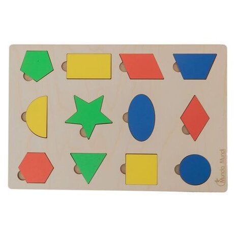  Пъзел Геометрични форми-Монтесори метод