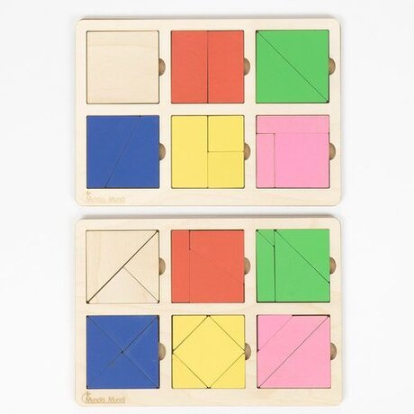 Пъзел «Сглоби квадрат» ниво 1