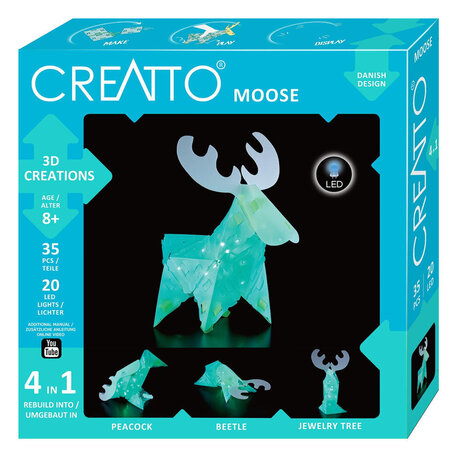 Creatto Направи 3D LED фигури 4в1 Лос