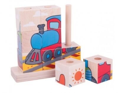 Дървени кубчета за нанизване - Превозни средства