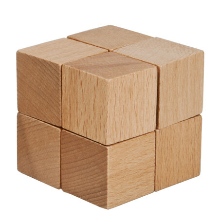 Box puzzle** - Eight cubes - дървен пъзел