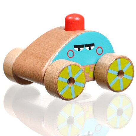 ДЪРВЕНА КОЛИЧКА ЗА БУТАНЕ С БИБИТКА, LUCY&LEO