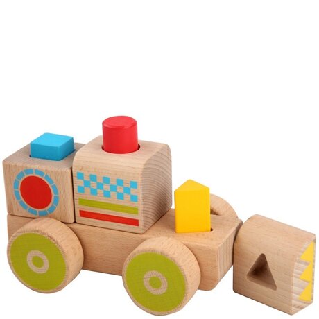 ДЪРВЕН СОРТЕР ЗА ФОРМИ - ЛОКОМОТИВ, LUCY&LEO