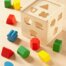 Дървено кубче за сортиране